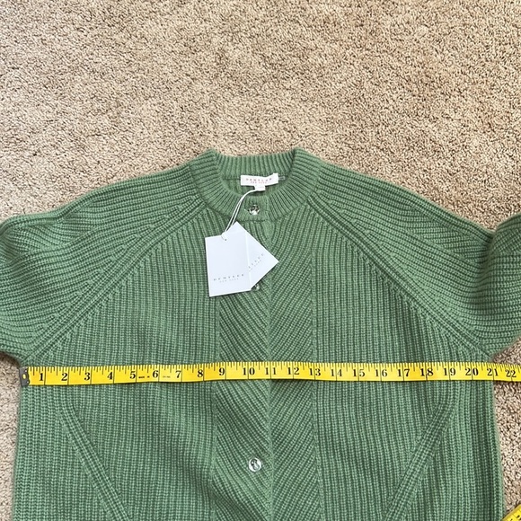 New! Demylee NY small sage green mindy cashmere cardigan . - Picture 11 of 13